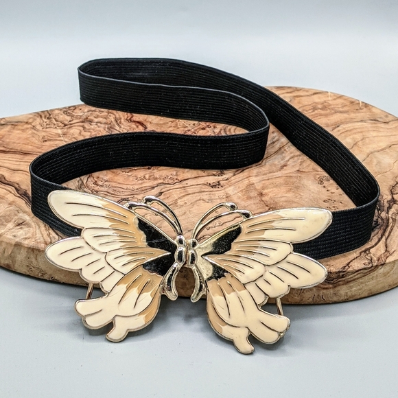 🦋Vintage 70s 80s Enamel Butterfly Belt